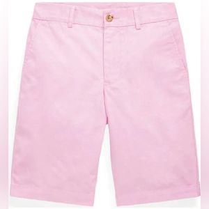Polo Ralph Lauren Big Boys Straight Fit Flex Abrasion Twill Shorts Size 14 Pink